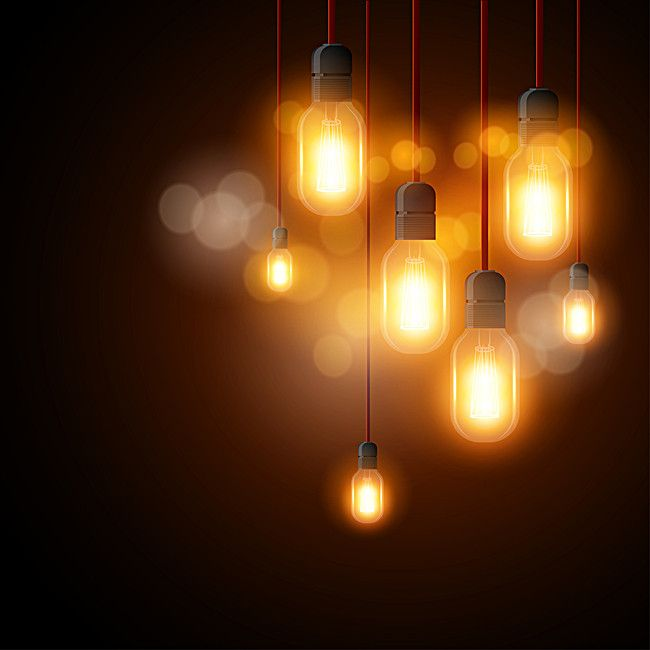 Beautiful lighting fixtures in a modern interior