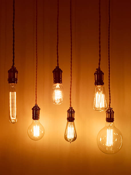 Beautiful lighting fixtures in a modern home